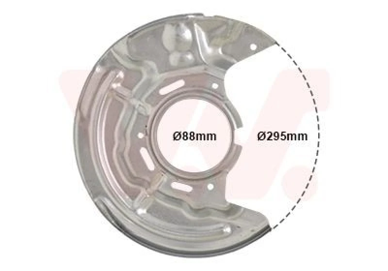 Image of VAN WEZEL Brake disc backing plate VAN WEZEL 5304372