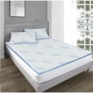 image of Ezysleep Air Flow Memory Foam Mattress Topper Double 1 Inch