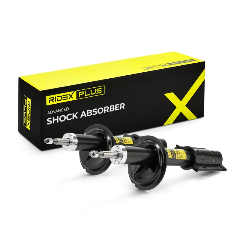 Image of RIDEX PLUS 854S1969P Shock absorber Front Axle Left, Oil Pressure, Twin-Tube, Suspension Strut, Top pin Shock Absorber (854)