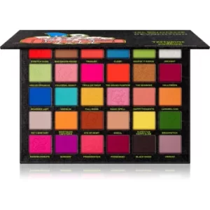 image of Makeup Revolution The Simpsons Treehouse Of Horror Spooktacular Eyeshadow Palette 25 g