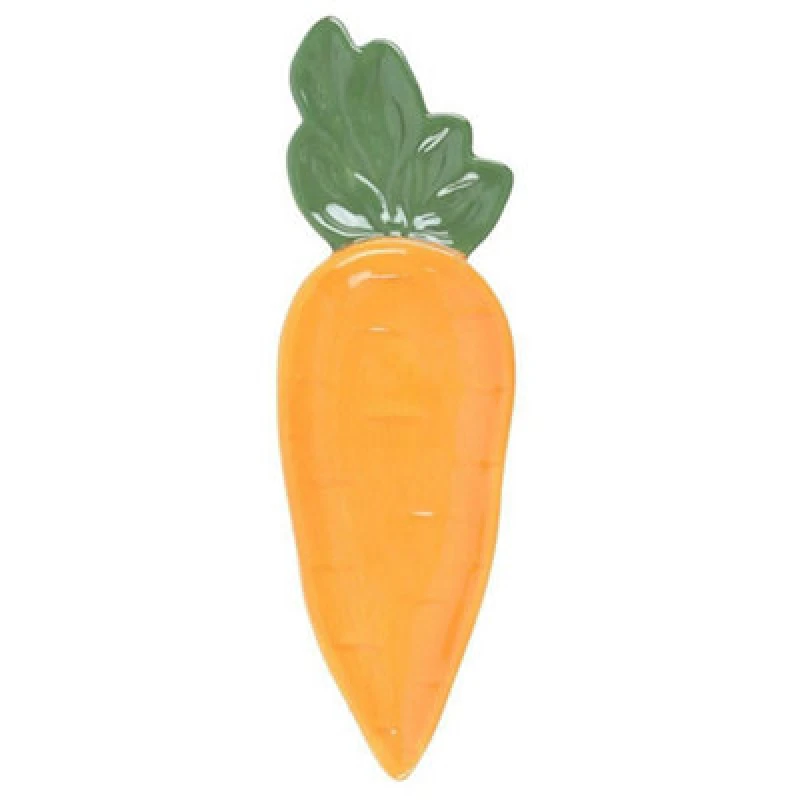 Image of Something Different Something Different Carrot Patch Carrot Platter in Tangerine Tangerine One Size Unisex 5063703427715