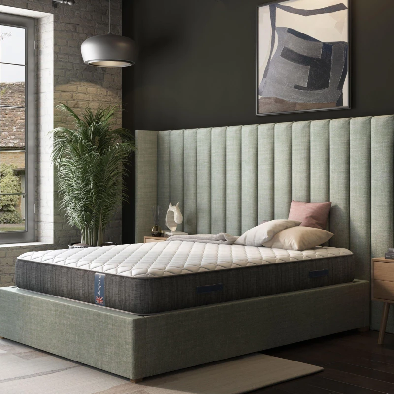 Image of Aspire Aspire Pocket+ and Wool Mattress in a Box in White Size: Small Single White Small Single Unisex 5057632300058