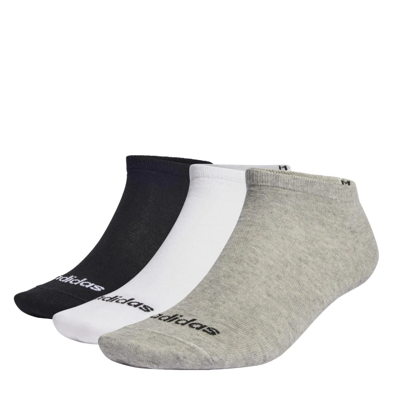 Image of adidas Thin Linear Low-Cut Socks 3P - Multi Multi C8 - C13
