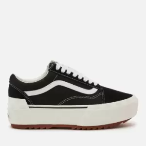 Image of Vans Ua Old Skool Stacked, (Suede/Canvas) Black/Blanc De Blanc, size: 6, Unisex, Trainers, VN0A4U155ZN1