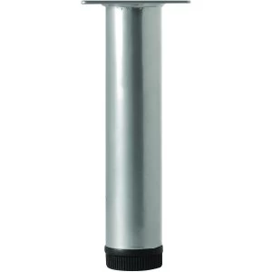 Image of Wickes Round Furniture Leg - Grey 32 x 200mm