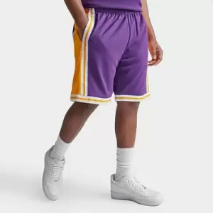 image of Mens Mitchell & Ness Los Angeles Lakers NBA 1996-97 Away Swingman Basketball Shorts