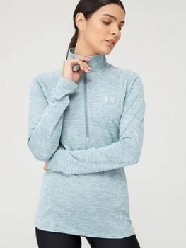 Image of Urban Armor Gear Tech 1/2 Zip Twist Top, Blue, Size XS, Women