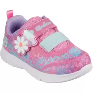 image of Skechers Girls Comfy Flex 2.0 Dancing Daisys Trainers UK Size 10 (EU 27)