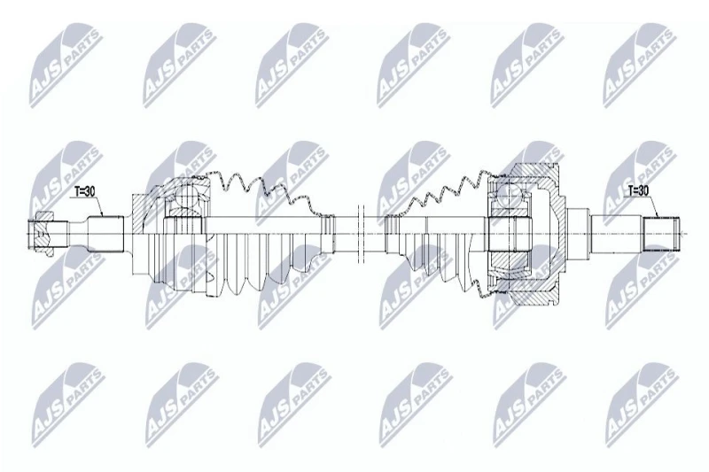 Image of NTY Drive shaft NTY NPW-ME-174