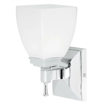 Image of Elstead - Shirebrook - 1 Light Bathroom Wall Light Chrome IP44, G9