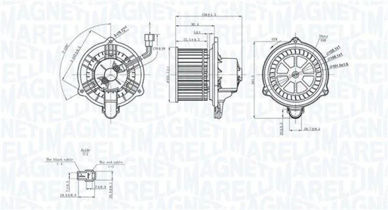 Image of MAGNETI MARELLI Blower motor MAGNETI MARELLI 069412752010