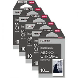 Image of Fujifilm Instant Photo Film Monochrome Suitable for instax Mini Pack of 50