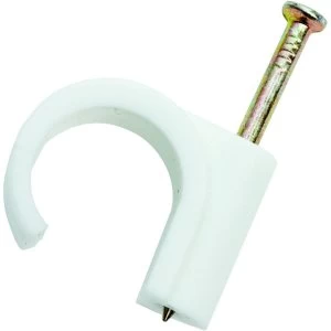 Image of Wickes Nail In Pipe Clips - 15mm Pack of 20