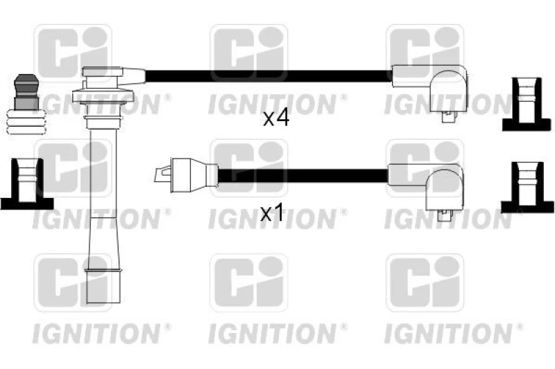 Image of QUINTON HAZELL Ignition lead set QUINTON HAZELL XC1061