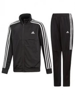 Image of adidas Boys Tiro Tracksuit - Black, Size 11-12 Years