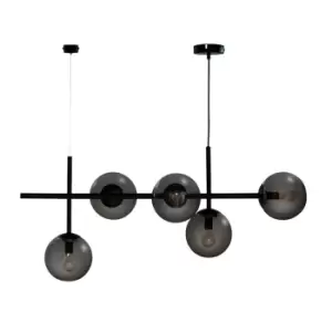 image of Como Long Table Lamp Pendant Ceiling Light Black