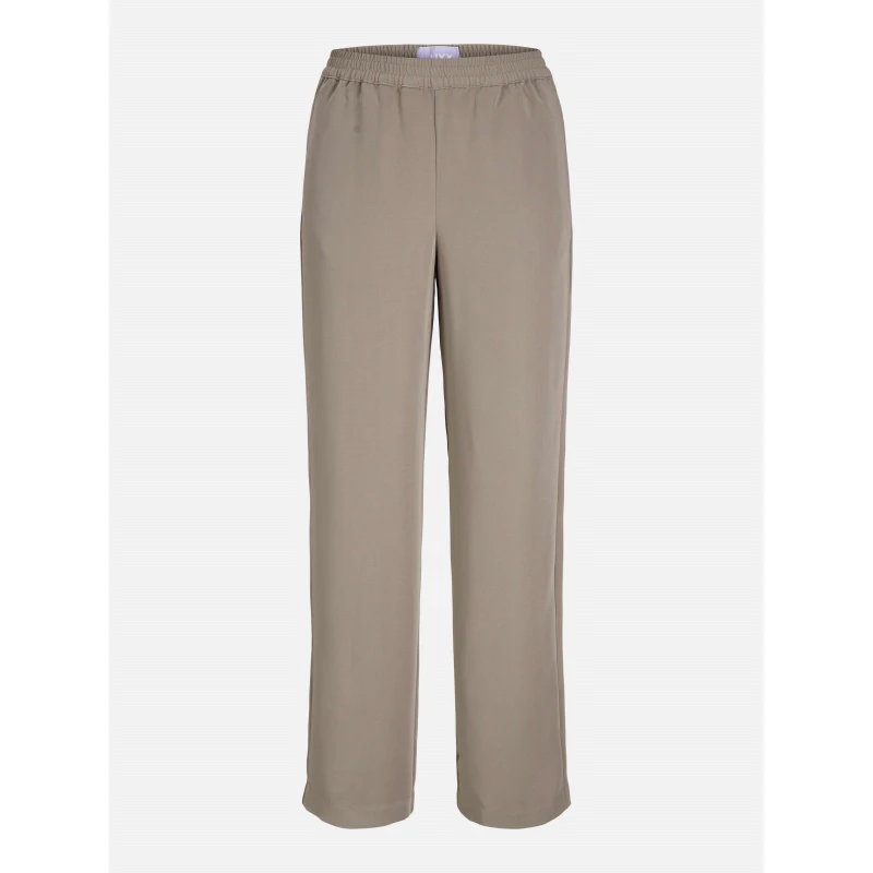 Image of JJXX Poppy High-Waisted Straight Leg Trousers Brindle female 8 (XS)