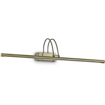Image of Ideal Lux Lighting - Ideal Lux Bow - LED Large Picture Wall Light Antique Brass