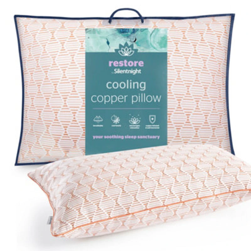 Image of Silentnight Restore Cooling Copper Pillow One Colour W04G1 Unisex