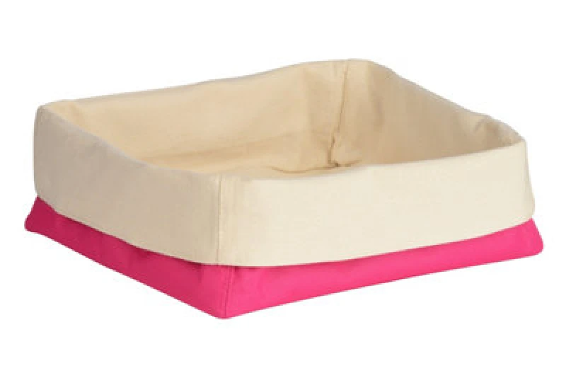 Image of Interiors by Premier Folded Design Large Bread Basket Pink