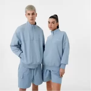 Image of Jack Wills Tech Panel Quarter Zip - Blue