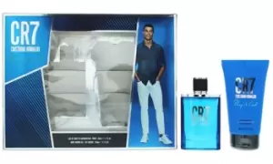 image of Grooming Sets for Men, Cr7 Gift Set (EDT 100ml Shower Gel 150ml & Body Spray 150ml), Orange, Cristiano Ronaldo