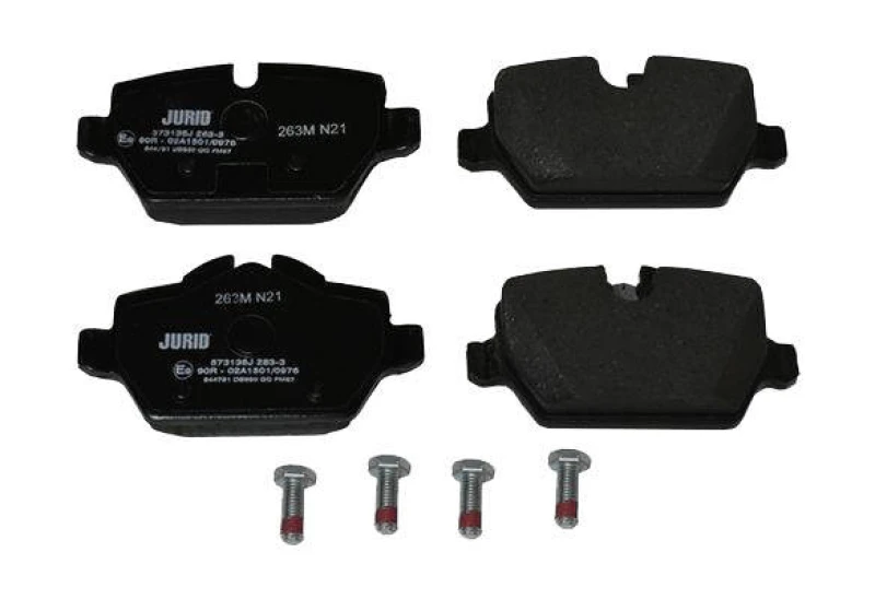 Image of JURID 573136J Brake pad set prepared for wear warning indicator, with accessories Brake Pad Set,disc brake (402)
