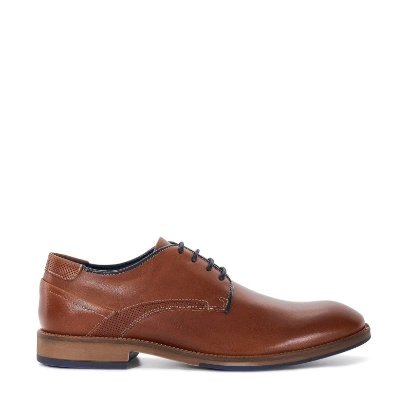 Image of Dune London Dune London Men 'Bridon' Leather Derbies in Tan Size: 6 Tan 6 Male 5050808445867