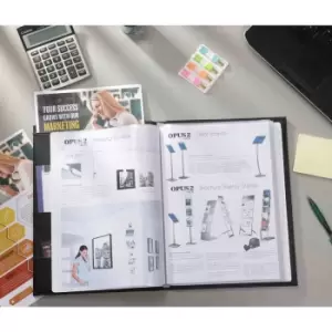 Image of Rillstab Display Book A4 Ambassador Luxe 10 Pockets Black