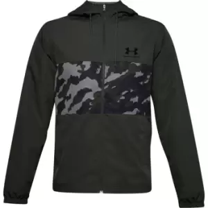 Image of Under Armour Armour SS Wind Camo Jacket Mens - Green