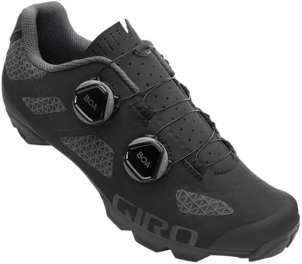 Image of Giro Sector Womens Mountain Bike and Gravel Shoes 42 BLACK/DARK SHADOW