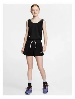 image of Nike Nsw Girls Heritage Romper - Black