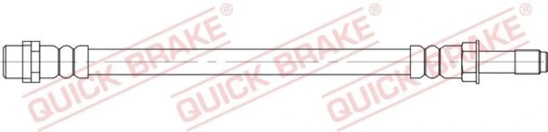 Image of QUICK BRAKE Brake hose QUICK BRAKE 37.046