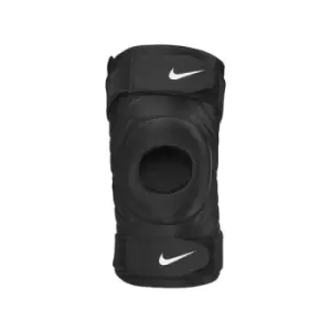 image of M Nike Pro Open Knee Strap Sleeve Black White