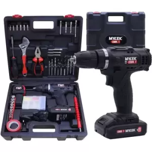 image of MYLEK 18V 90 Piece Drill Kit