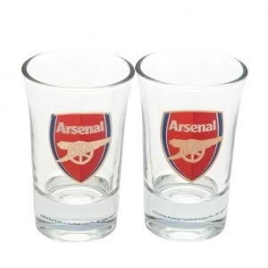 Arsenal FC 2 Pack Shot Glass Set