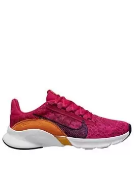 Image of Nike Superrep Go Flyknit 3 - Pink/Blue/White, Pink/Blue/White, Size 5, Women