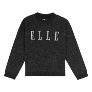 Image of Elle Lurex Crew Jumper - Black