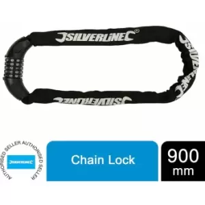 Image of Silverline - Chain Lock 6 x 900mm 5-Digit 502984