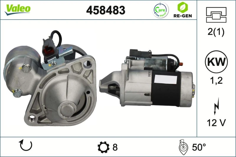 Image of Starter motor VALEO 458483