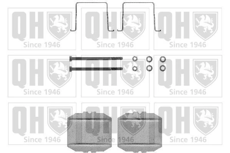 Image of QUINTON HAZELL Brake pad fitting kit QUINTON HAZELL BFK617