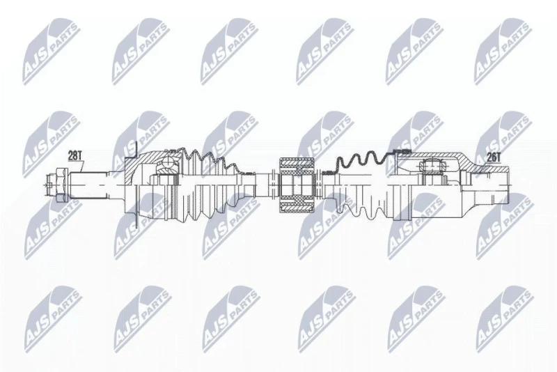 Image of NTY Drive shaft NTY NPW-SU-058
