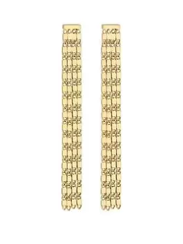 Image of Mood Gold Sparkle Chain Shower Drop Earrings