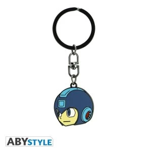 image of Megaman - Megamans Head Metal Keyring