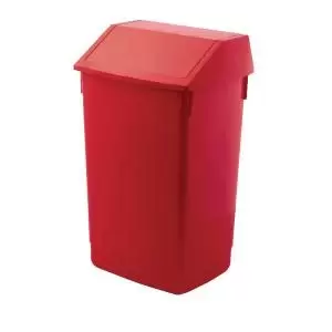 image of Addis Fliptop Bin 60 Litre Red AG813421 AG813421