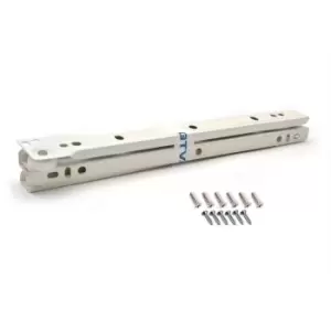Image of GTV Roller Drawer Runners Metal Slides White Colour Kitchen 25PAIRS Box - Size 5