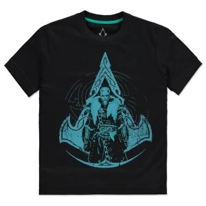 Image of Assassins Creed - Logo Crest Womens Large T-Shirt - Black