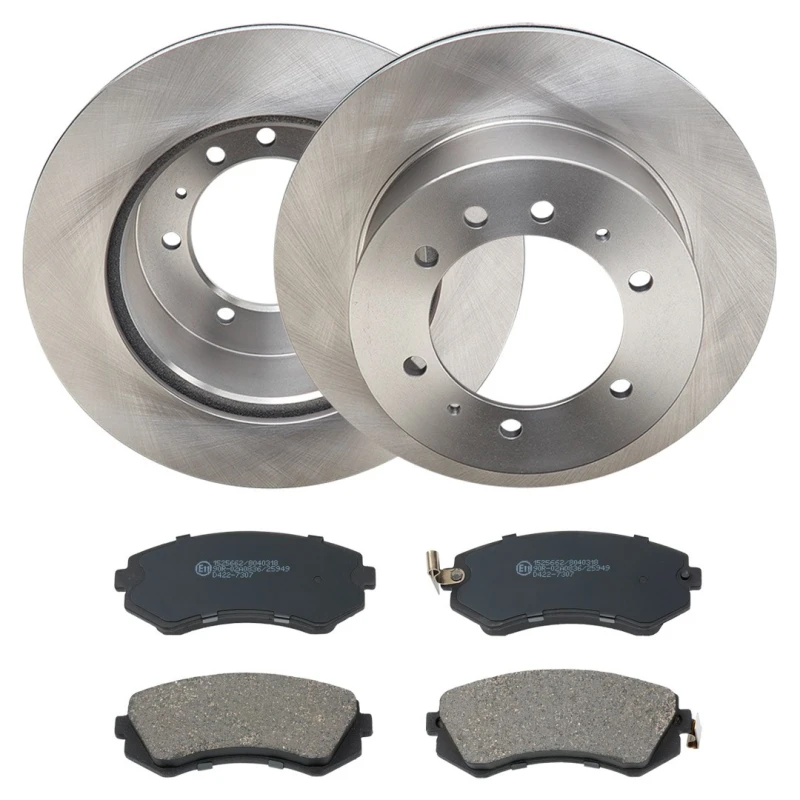 Image of RIDEX 3405B2286 Brake disc and pads set Front Axle, Brake Disc Type: internally vented, with acoustic wear warning Brake Set,disc brakes (3405)