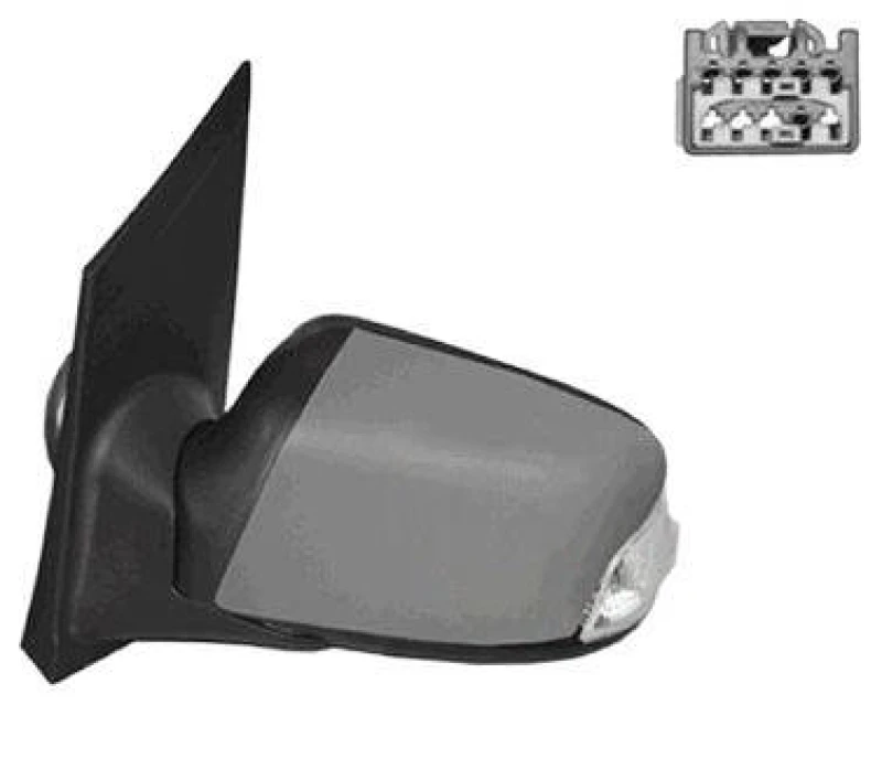 Image of VAN WEZEL 1863805 Wing mirror * HAGUS * Left, Heatable Outside Mirror (50)