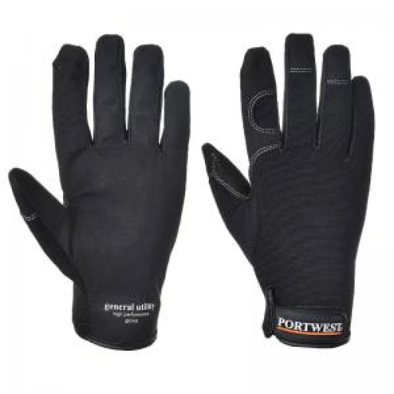 Image of Portwest General Utility High Performance Gloves A700BKRXXL Colour: Black